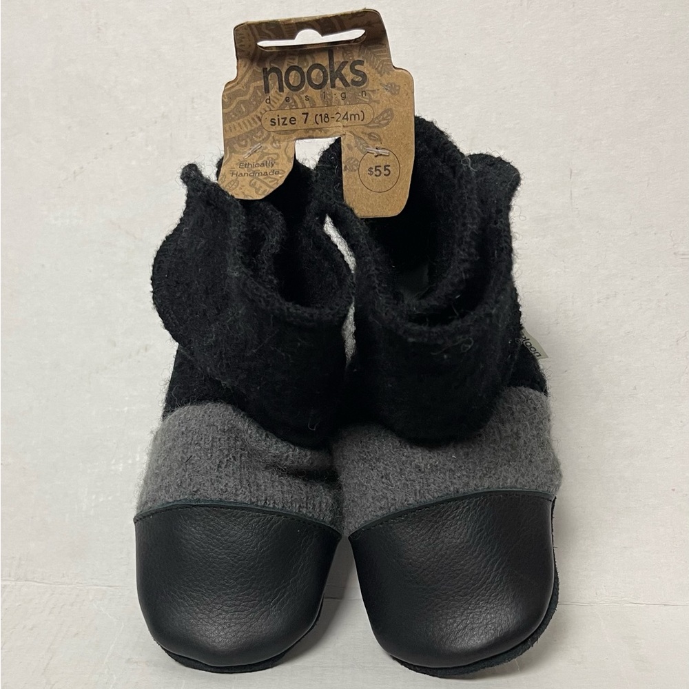 Brand New Nooks Boy’s Handmade Bootie Moccasins Size 7 (18-24M)